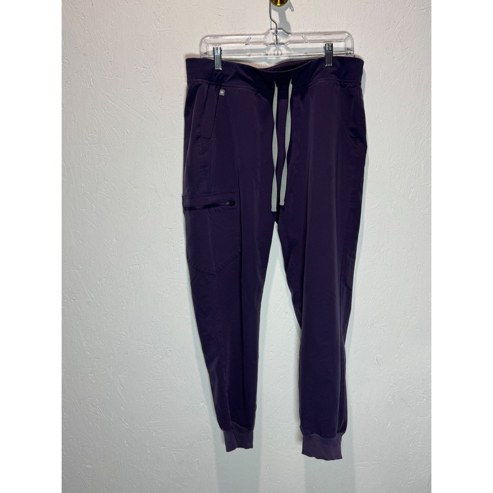 FIGS Zamora Jogger Scrub Pants Purple Shadow Women Large W18SW2005 Medical Wear